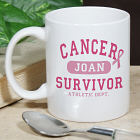 Cancer Survivor Athletic Dept - Breast Cancer Awareness Personalized Coffee Mug